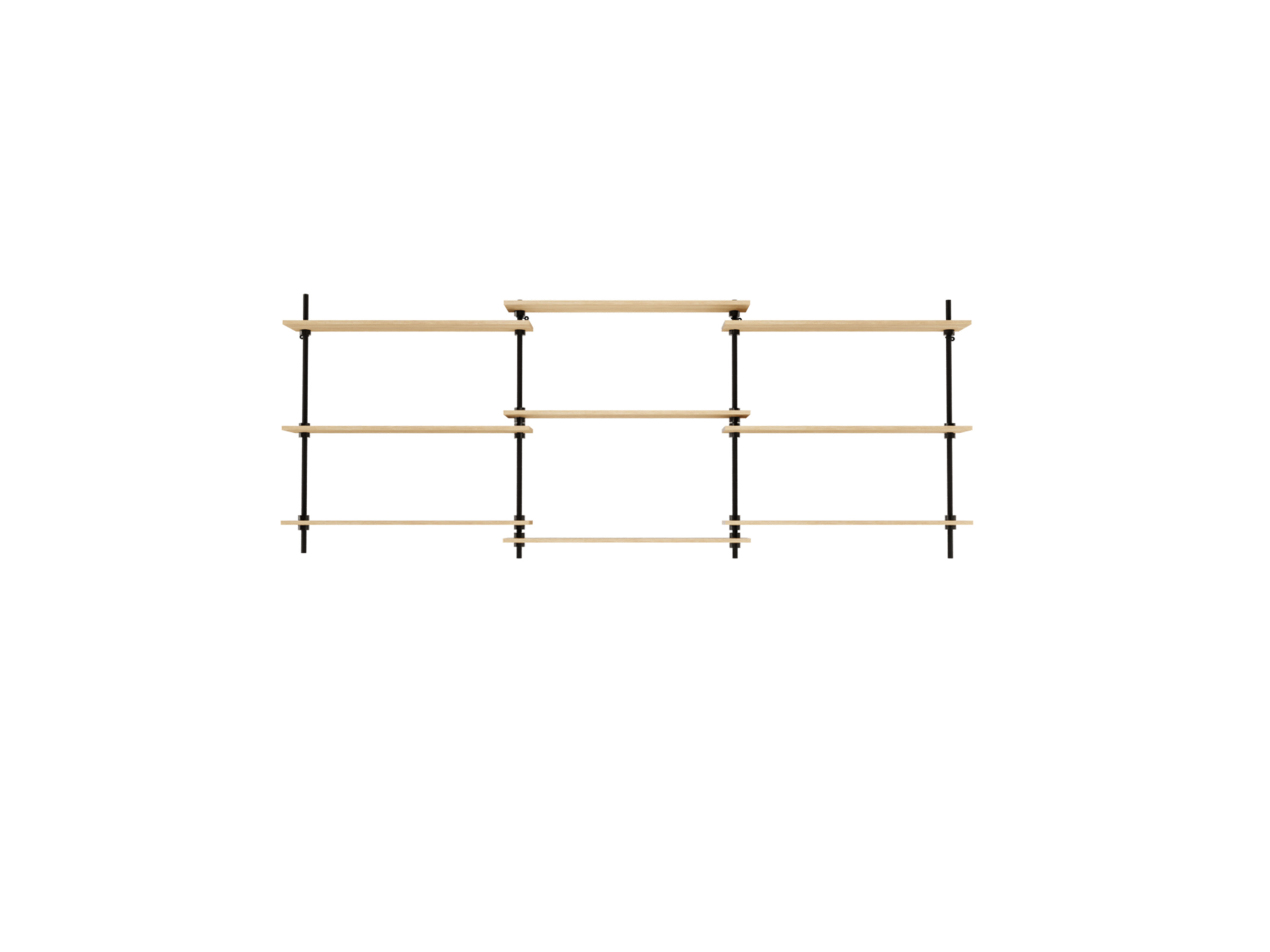 AR SHELVING Nástenný regálový systém DECO (92,5 x 235 x 17,5 cm)
