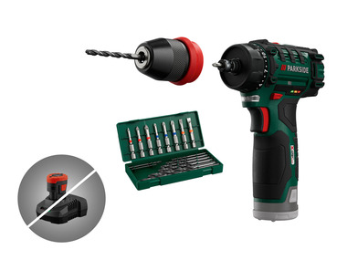 PARKSIDE® Aku vŕtací skrutkovač PBSA 12 D4 – bez akumulátora