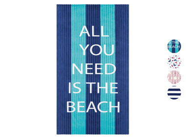 CRIVIT® Plážová velúrová deka, 93 x 170 cm