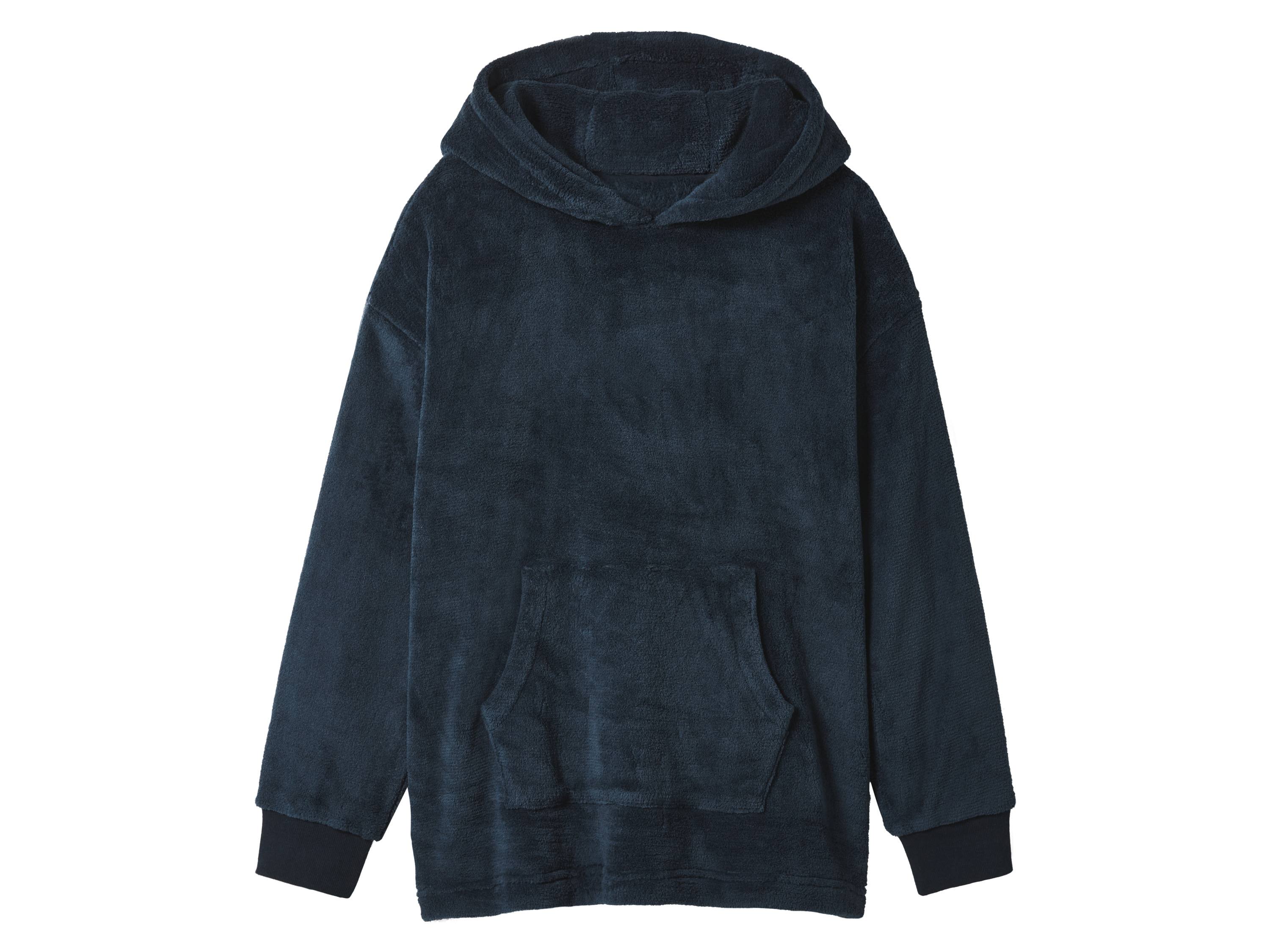 esmara® Detská plyšová oversize mikina (petrolejová, 146/152)