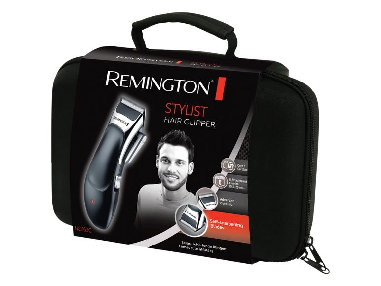 Elektrický holiaci strojček Remington Stylist v čiernom puzdre.