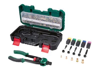 PARKSIDE® Kliešte na nitovacie matice s príslušenstvom, 151-dielna súprava