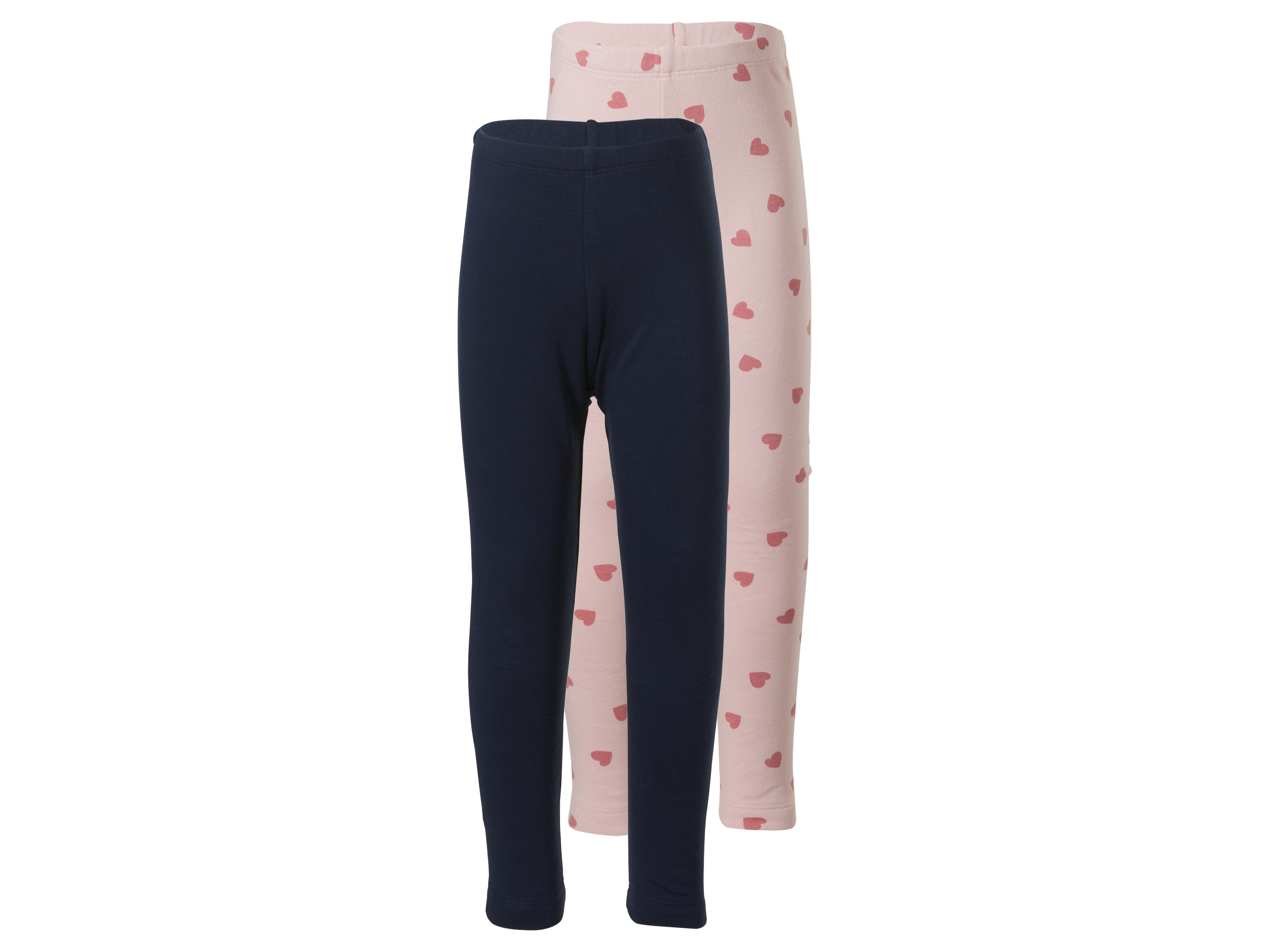 LUPILU® Dievčenské termolegíny, 2 kusy (vzor/navy modrá, 86/92)