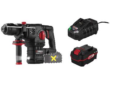 PARKSIDE PERFORMANCE® Aku kombinované kladivo 20 V PKHAP 2058 A1 + Rýchlonabíjačka 20 V/4,5 A PLG 20 C3 + Akumulátor 20 V/4 Ah PAP 20 B3