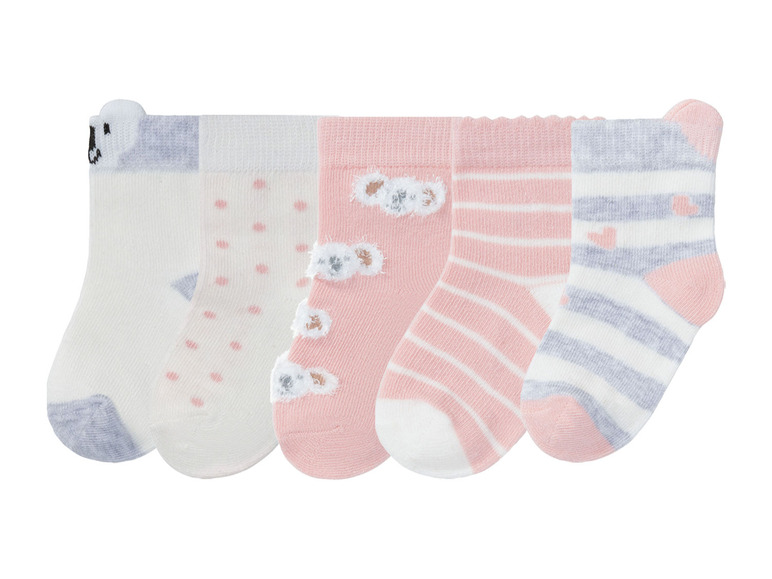 Prejsť na zobrazenie na celú obrazovku: lupilu Dievčenské ponožky pre bábätká, 5 párov – obrázok 8