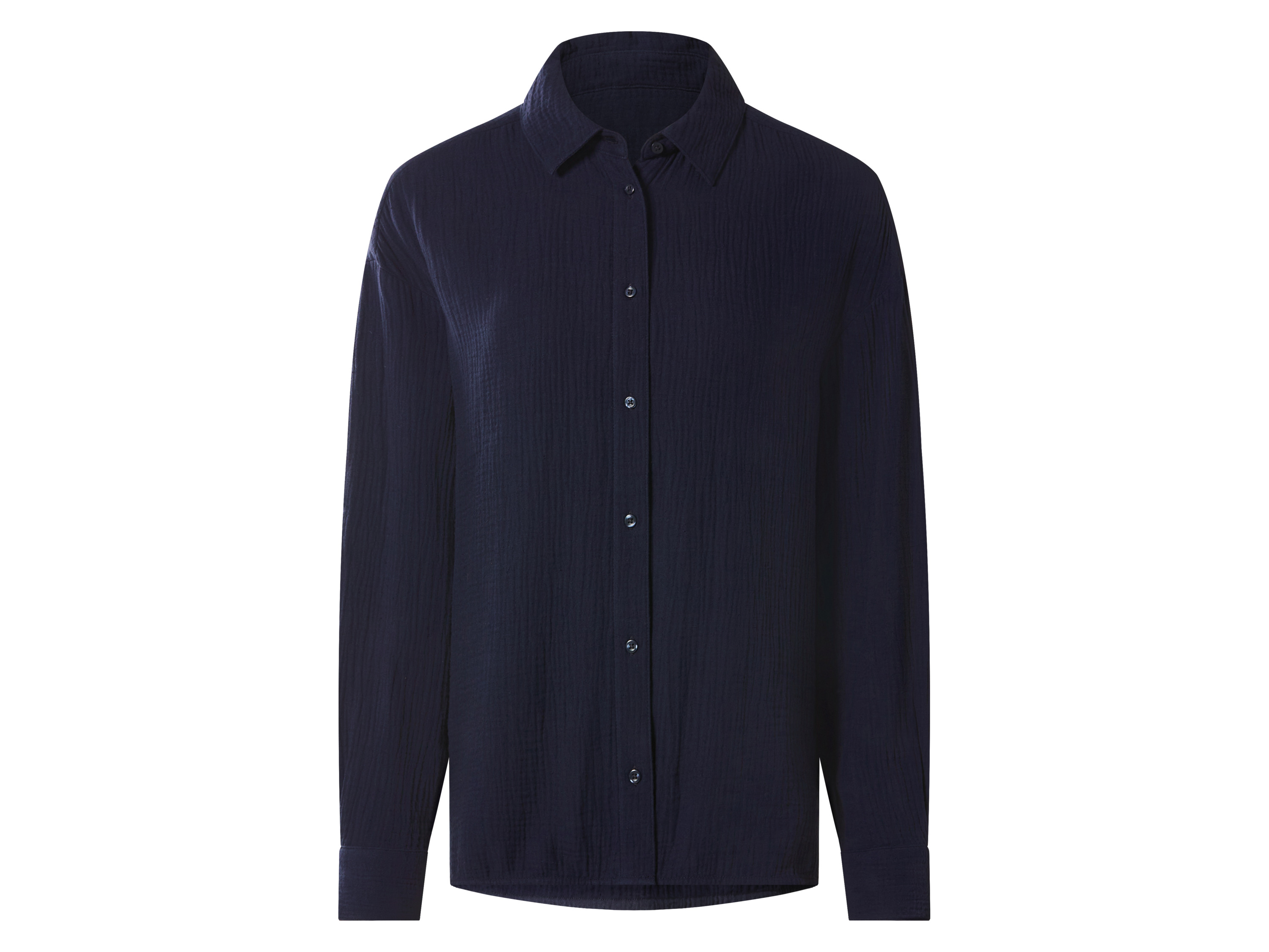 ESMARA® Dámska mušelínová blúzka (navy modrá, M (40/42))