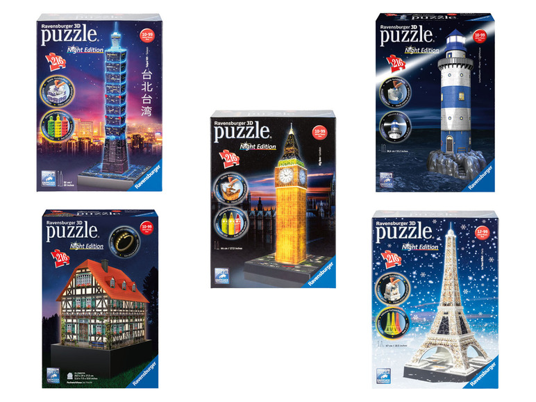 Prejsť na zobrazenie na celú obrazovku: Ravensburger 3D Puzzle LED stavba – obrázok 1