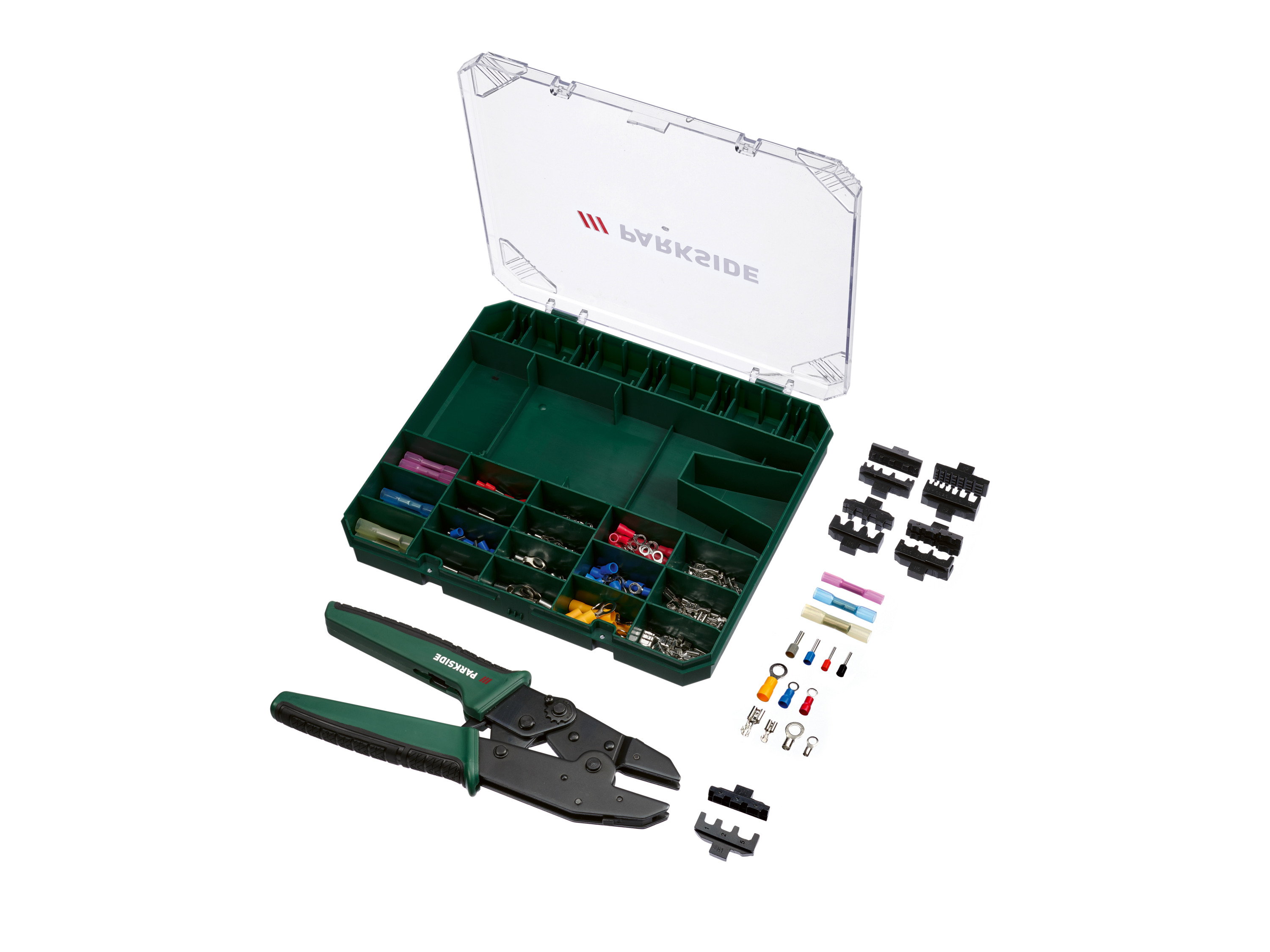 PARKSIDE® Konektorové kliešte s príslušenstvom 5 v 1 PCZS 181 B1, 181-dielna súprava