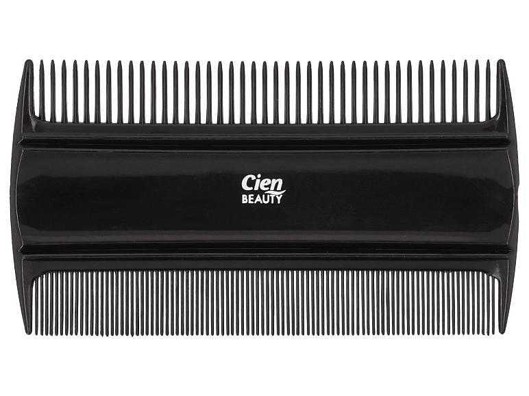 Čierny hrebeň Cien Beauty s dvojitým radom zubov
