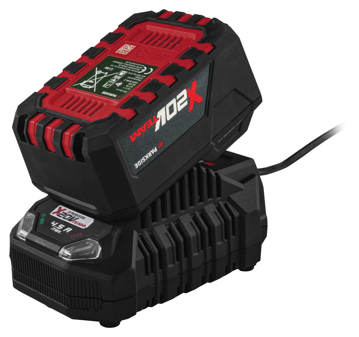 PARKSIDE® Akumulátor 20 V/4 Ah + Nabíjačka 20 V/4,5 A