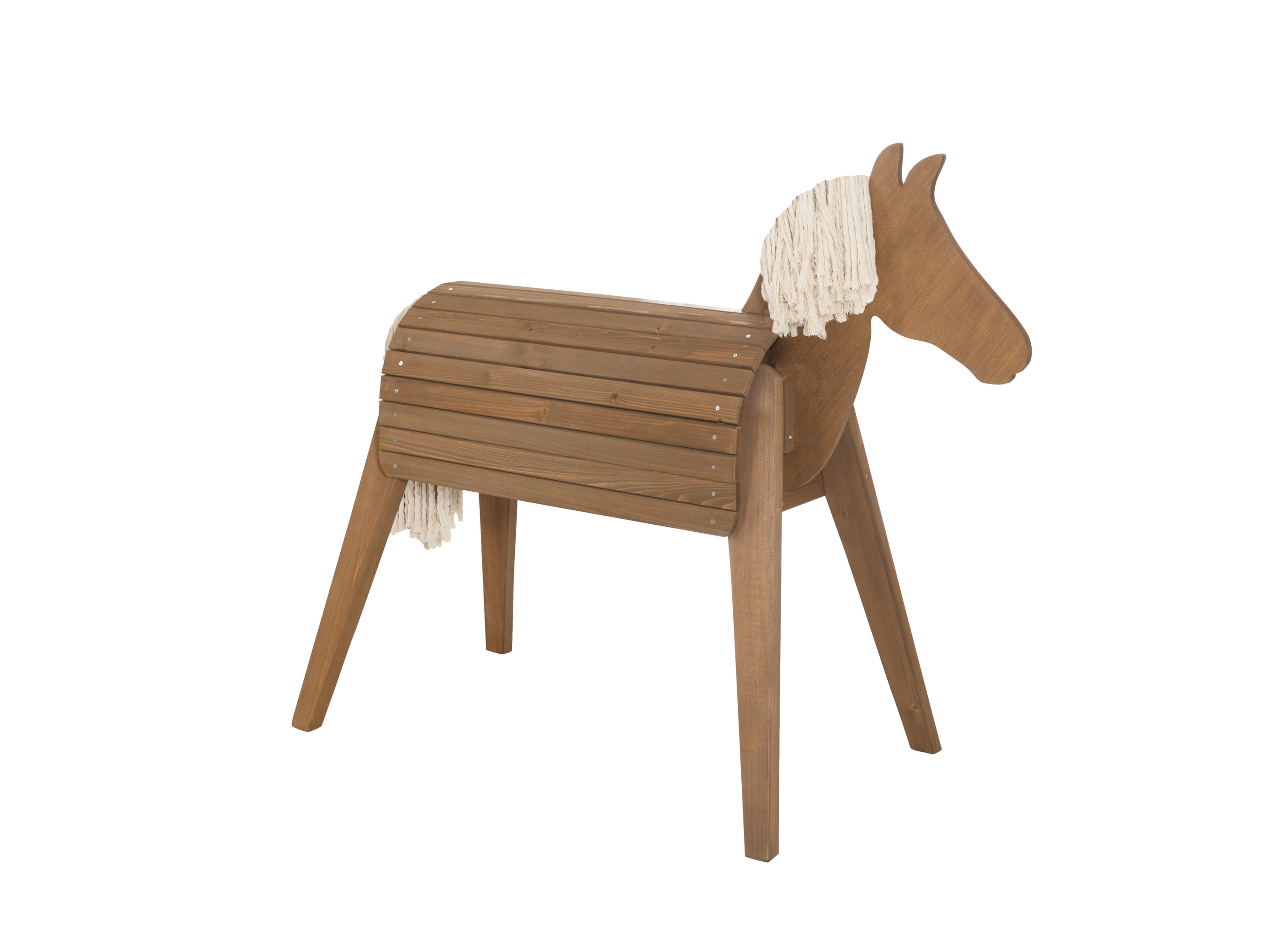 ROBA Drevený koník na hranie (veľký (64x151x123 cm), teak)