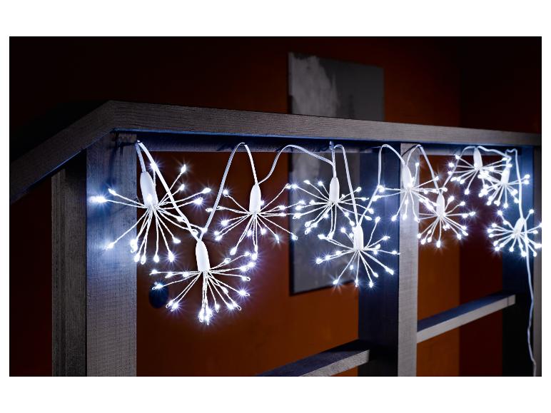 Livarno home Svetelná LED reťaz, 200 LED (10x púpava, studená biela)