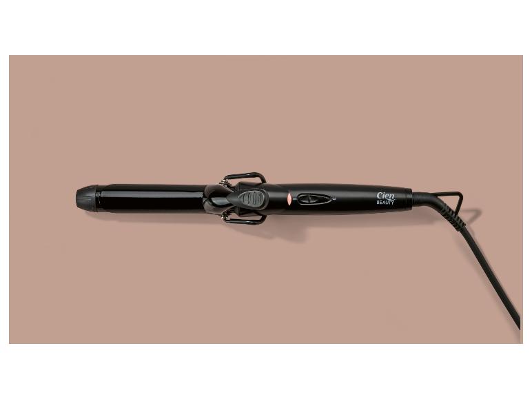 Čierna kulma na vlasy Cien Beauty s káblom, pohľad zhora.