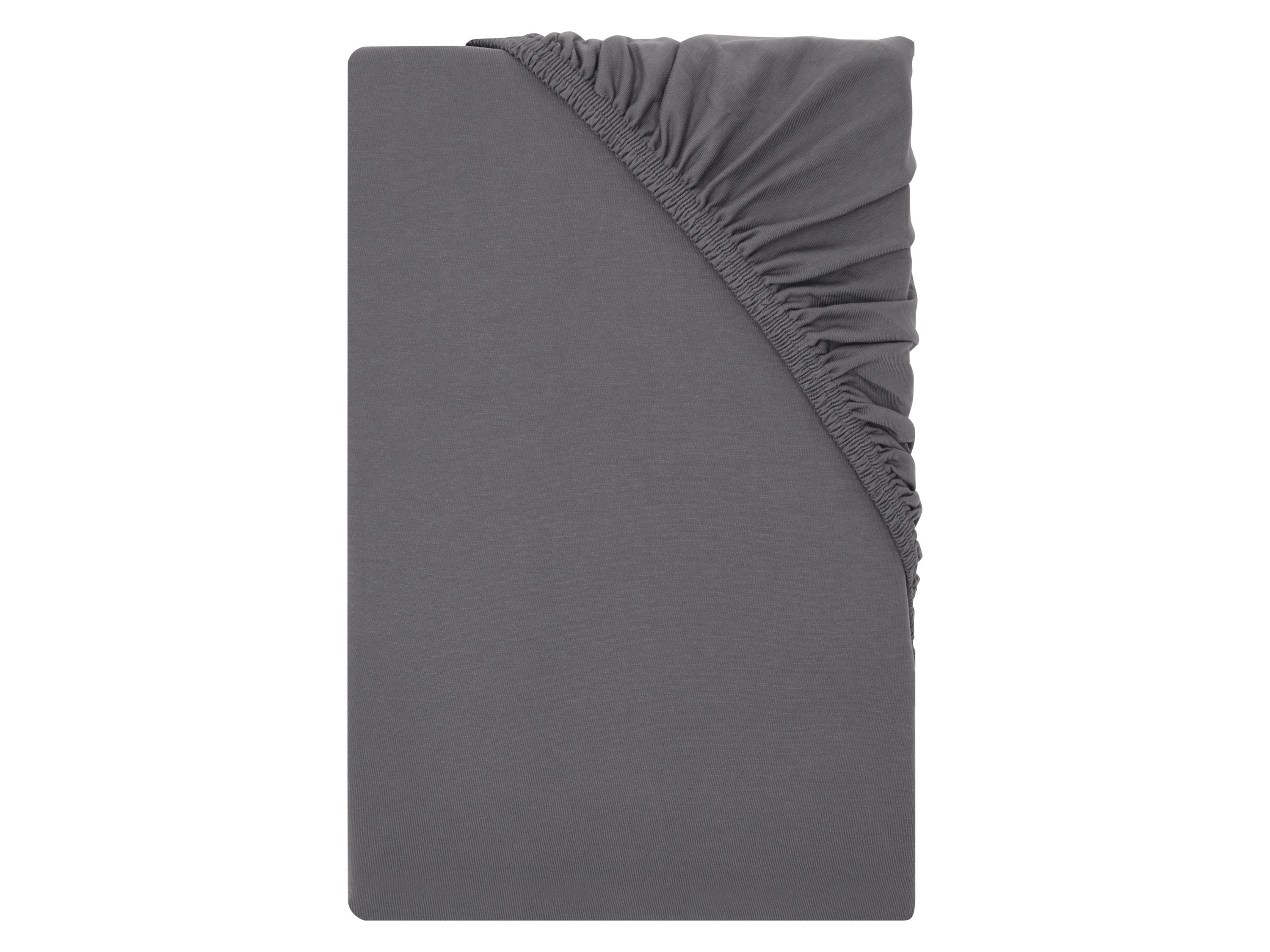 LIVARNO® Napínacia džersejová plachta, 140 – 160 x 200 x 25 cm (antracitová)