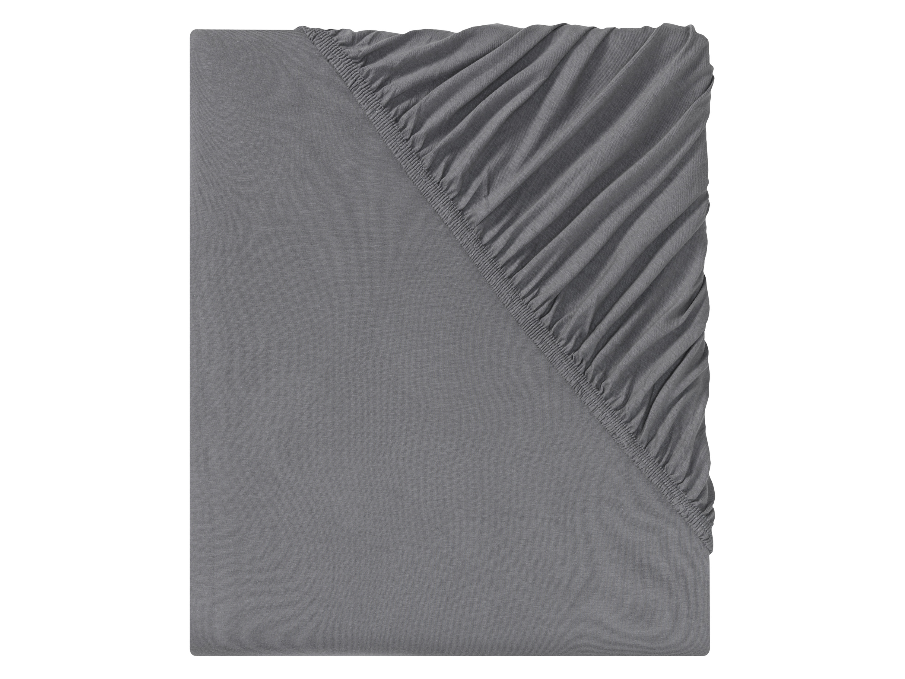 LIVARNO home Napínacia džersejová plachta, 180 – 200 x 200 cm  (sivá)