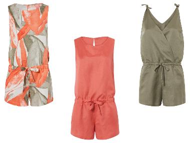 esmara® Dámsky ľanový krátky overal