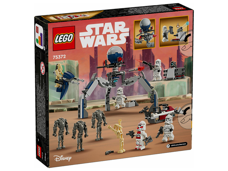 LEGO Star Wars sada s chodcom, rýchlou loďou a rôznymi minifigúrkami