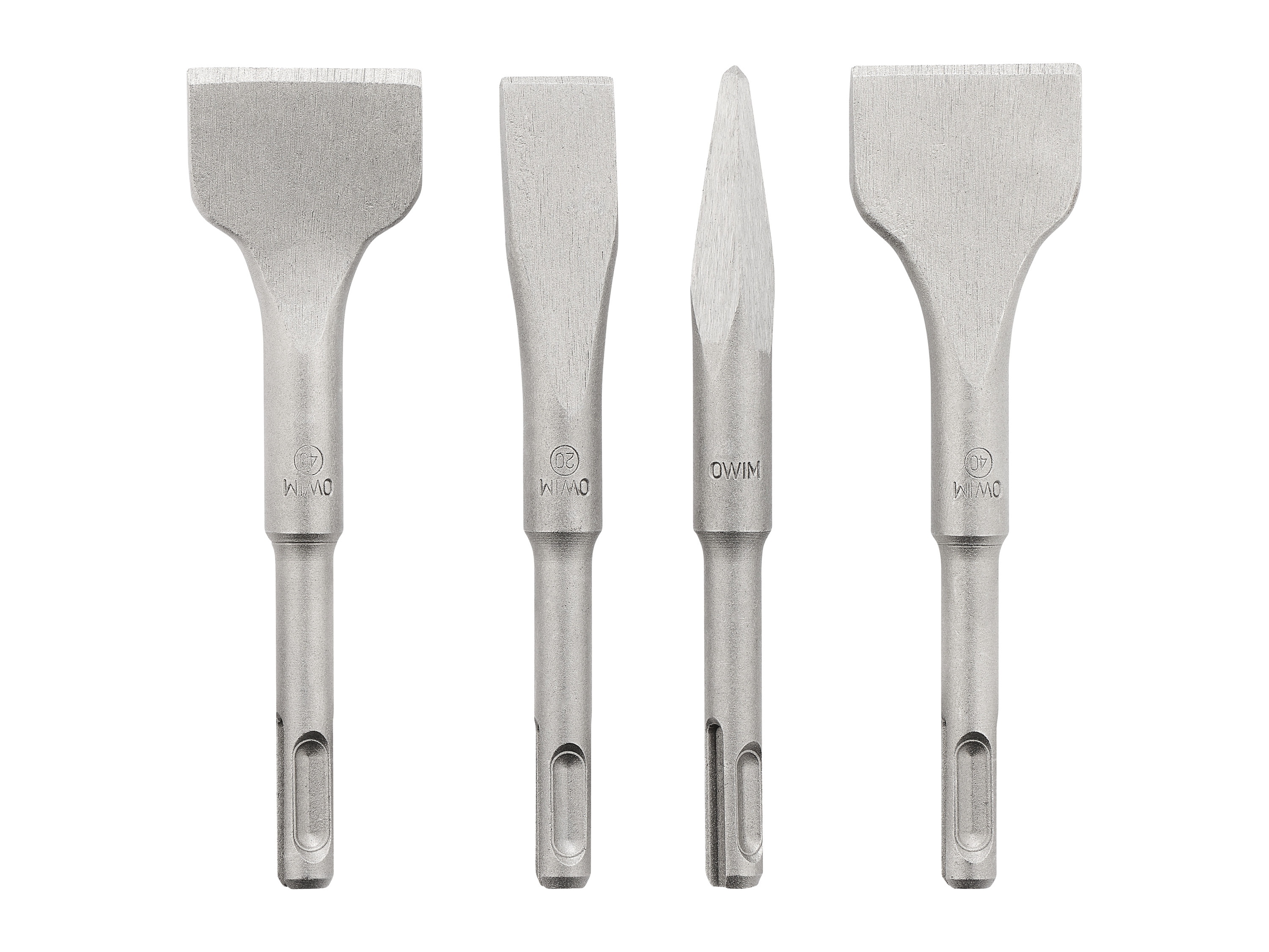PARKSIDE® SDS plus vrtáky/sekáče (súprava krátkych sekáčov, 4-dielna)