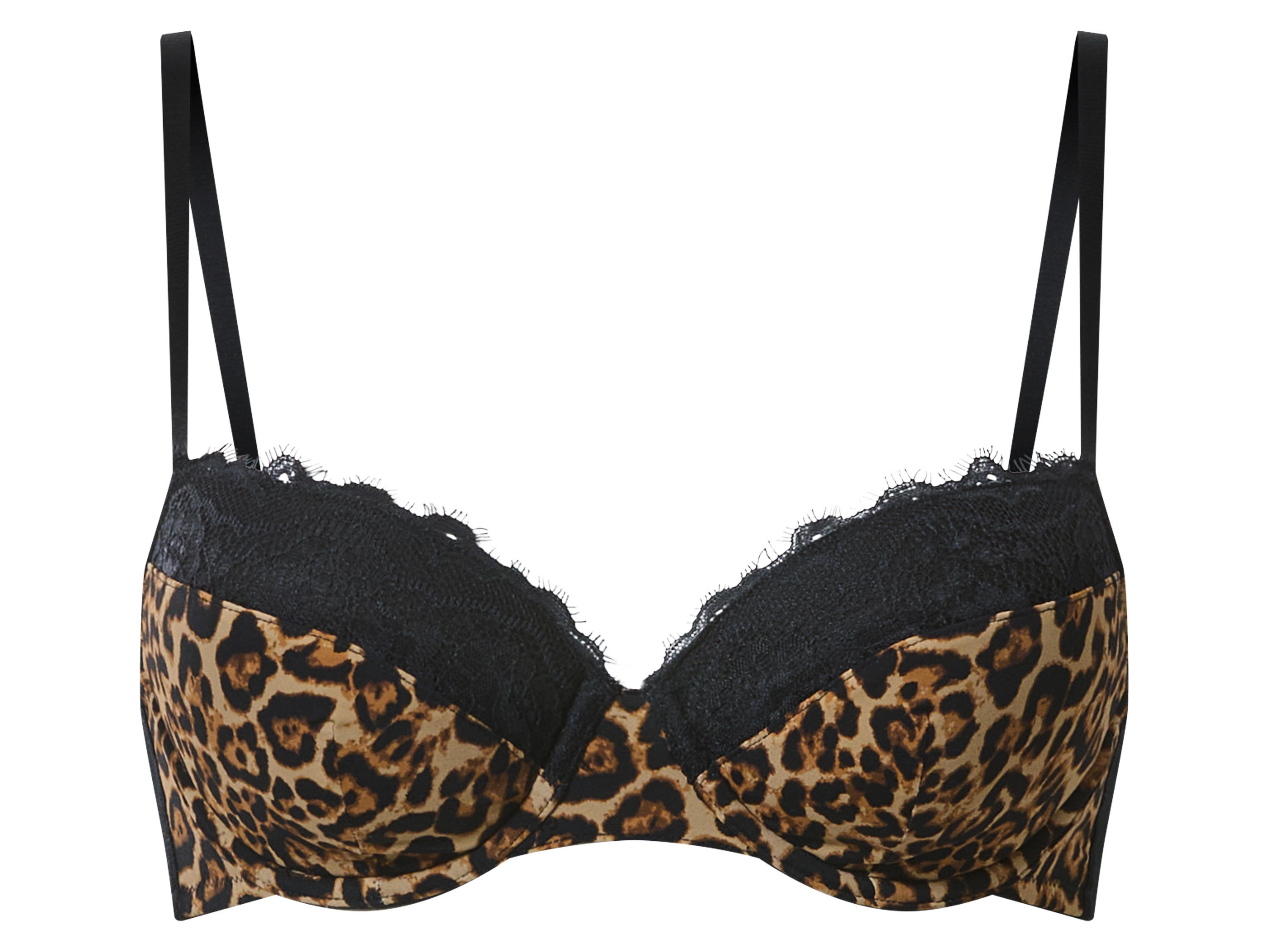 ESMARA® Dámska podprsenka s čipkou (leopardí vzor, 85B)