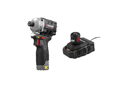 PARKSIDE PERFORMANCE® Aku rázový uťahovák 12 V PDSSAP 12 A1 + Akumulátor 12 V/2,5 Ah PAPK 12 2.5 B1 + Nabíjačka 6 A PLGK 12 6.0 B1