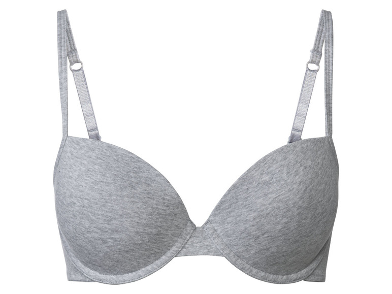 esmara® Dámska podprsenka, 2 kusy (čierna/sivá, 80B)