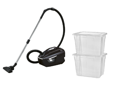 SILVERCREST® Vysávač s vodným filtrom SWFS 650 A1 + Box s vekom, 20 l, 2 kusy