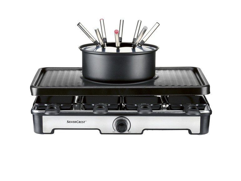 SILVERCREST® KITCHEN TOOLS Kombinovaný gril na fondue a raclette SRGF 1400 A1
