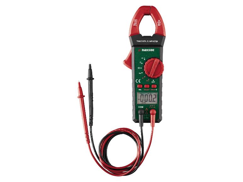Digitálny kliešťový multimeter PARKSIDE TRMS s testovacími káblami