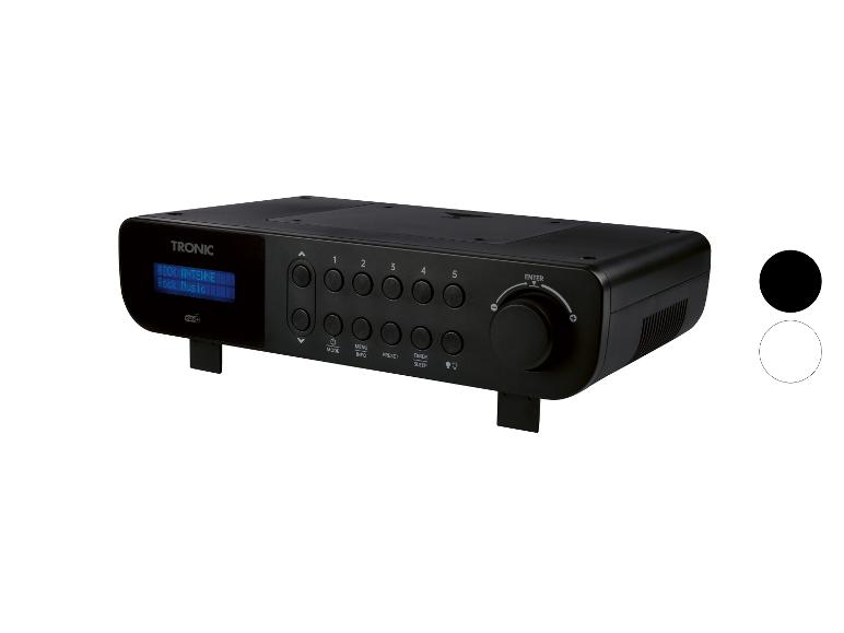 Čierne rádio TRONIC DAB+ s displejom a ovládacími tlačidlami