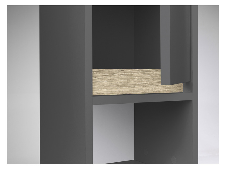 Prejsť na zobrazenie na celú obrazovku: LIVARNO home Skrinka do kúpeľne Oslo, 32 x 180 x 28 cm, antracitová – obrázok 3