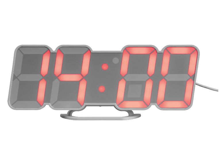 Digitálne hodiny s červeným LED displejom zobrazujúce čas 04:00.