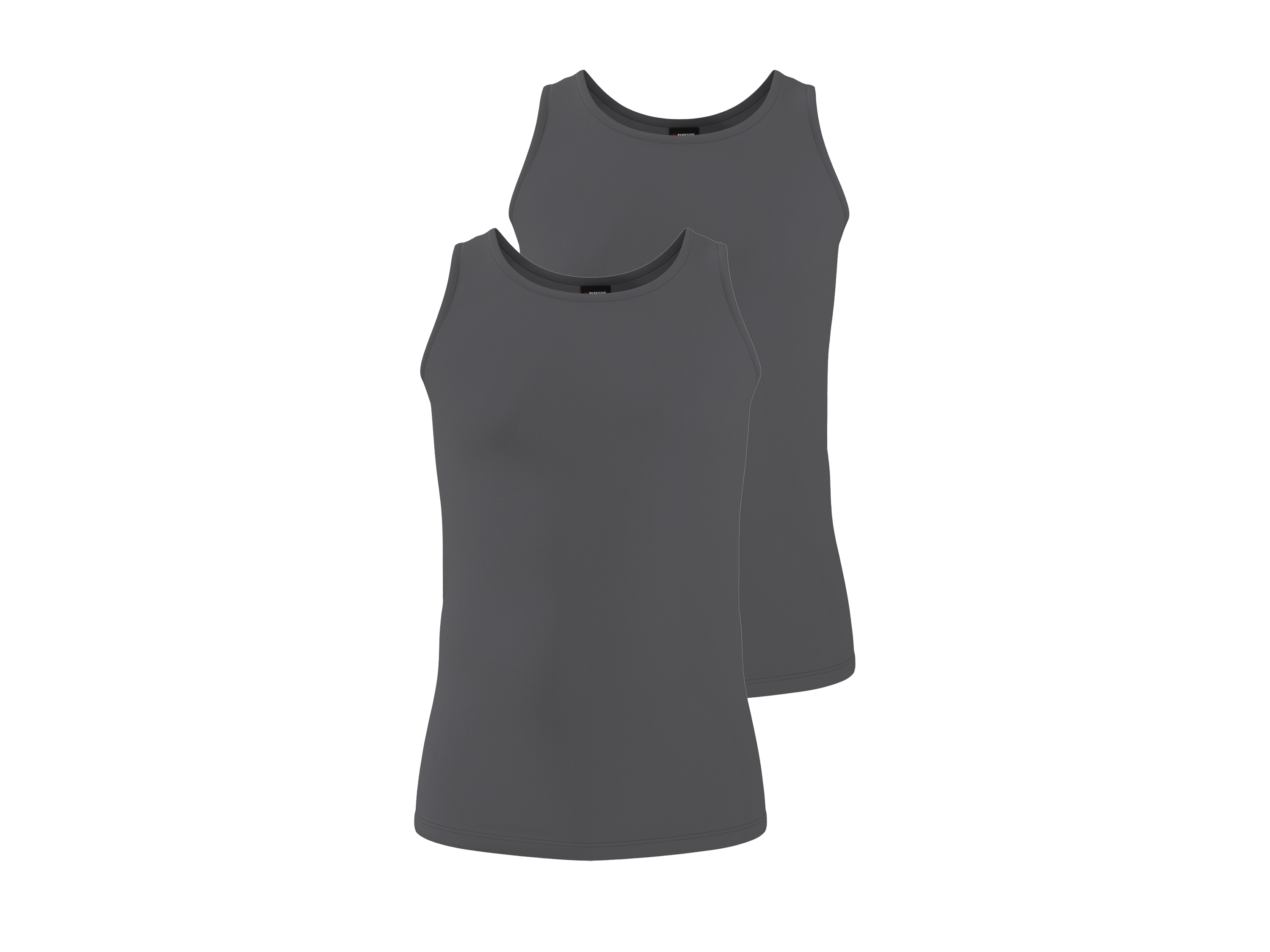 PARKSIDE® Pánske tielko, 2 kusy (sivá, 6/L)
