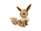 Postavička Eevee z kociek v štýle Pokémon.