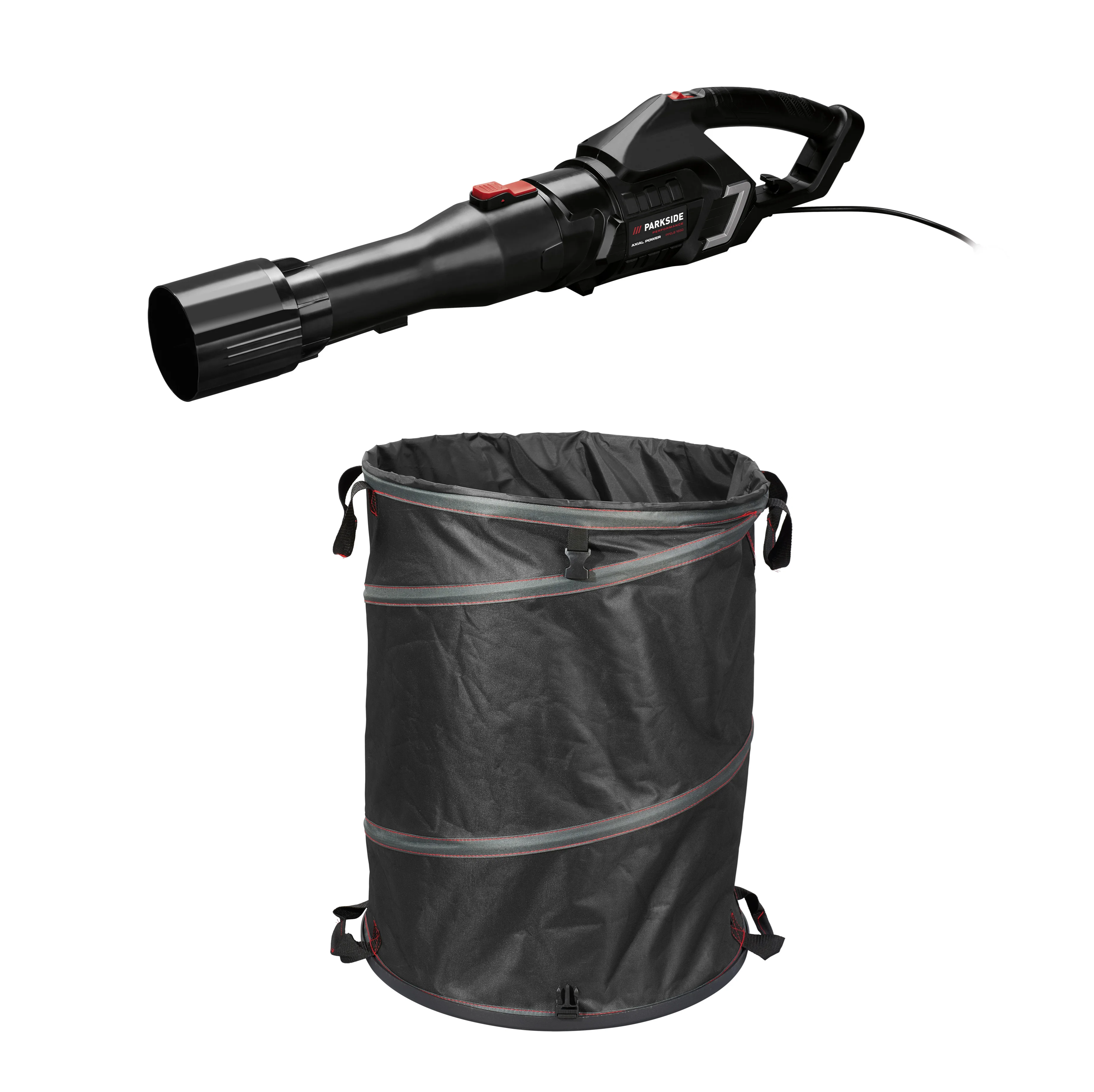 PARKSIDE PERFORMANCE® Vrece na záhradný odpad, 150 l + Elektrický axiálny fúkač lístia PPELB 1650 A1