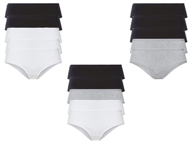 esmara® Dámske bavlnené bedrové nohavičky, 5 kusov