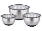 Tri nerezové misky GSW s vekom.