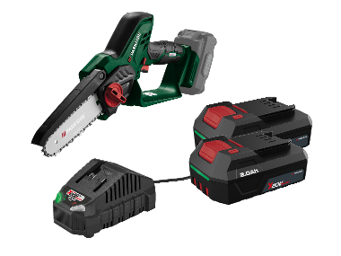 PARKSIDE® Aku reťazová píla PAGHS 20-Li C4 + Akumulátor 20 V/2 Ah, 2 kusy + Nabíjačka na akumulátor 20 V/2,4 A