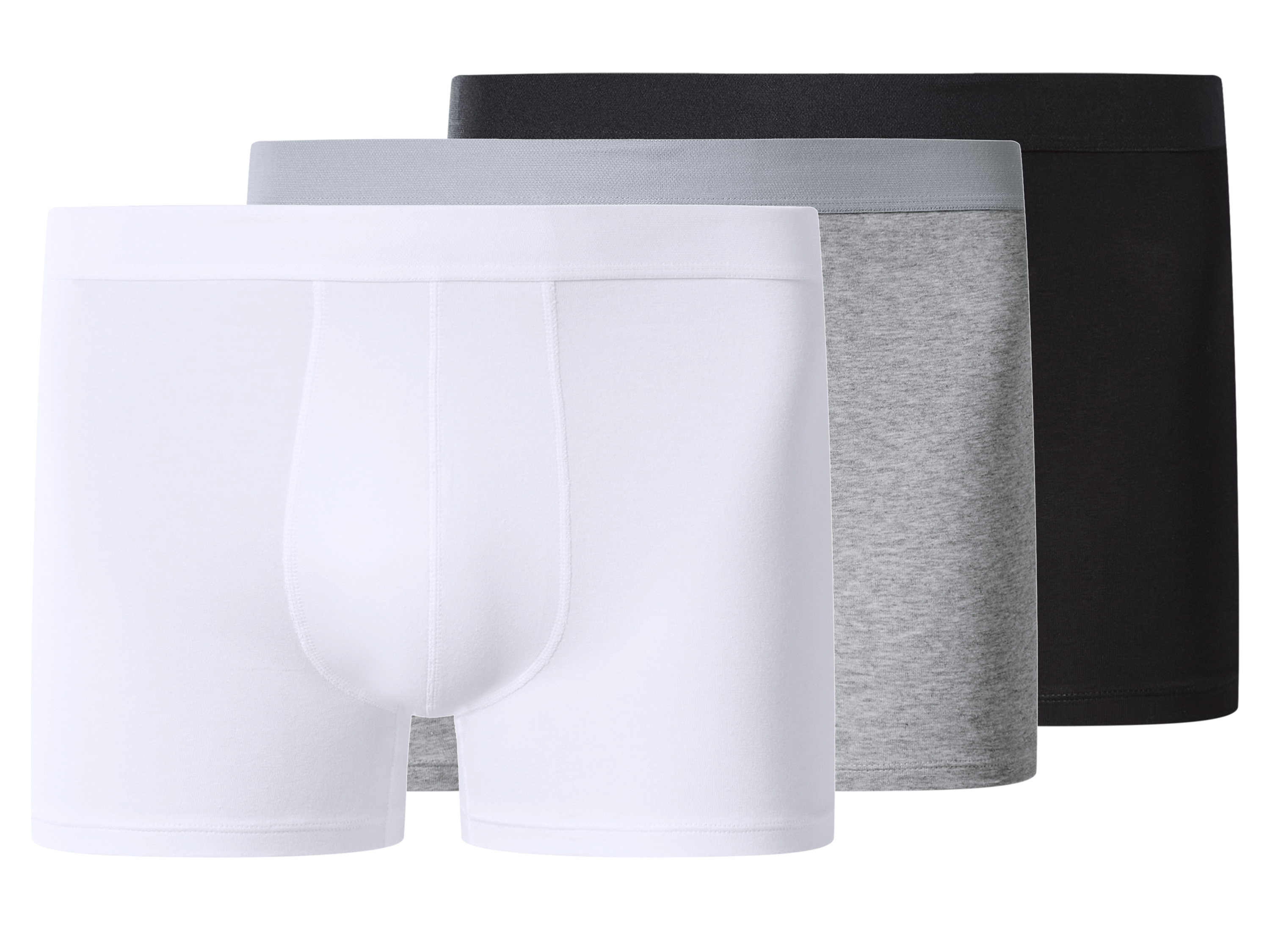 esmara Men Pánske boxerky XXL, 3 kusy (čierna/sivá/biela, 10/4XL)