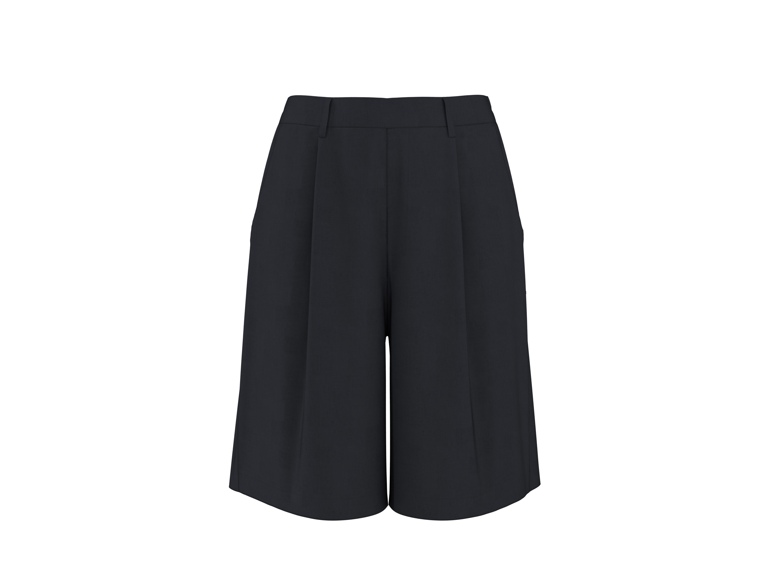 esmara® Dámske bermudy s ľanom Premium (čierna, XS (32/34))