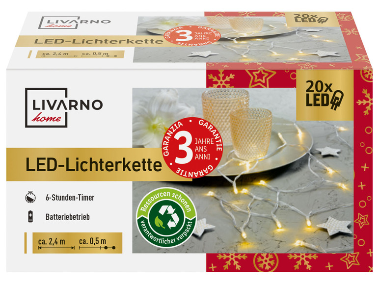 Prejsť na zobrazenie na celú obrazovku: LIVARNO home Svetelná LED reťaz, 20 LED – obrázok 13