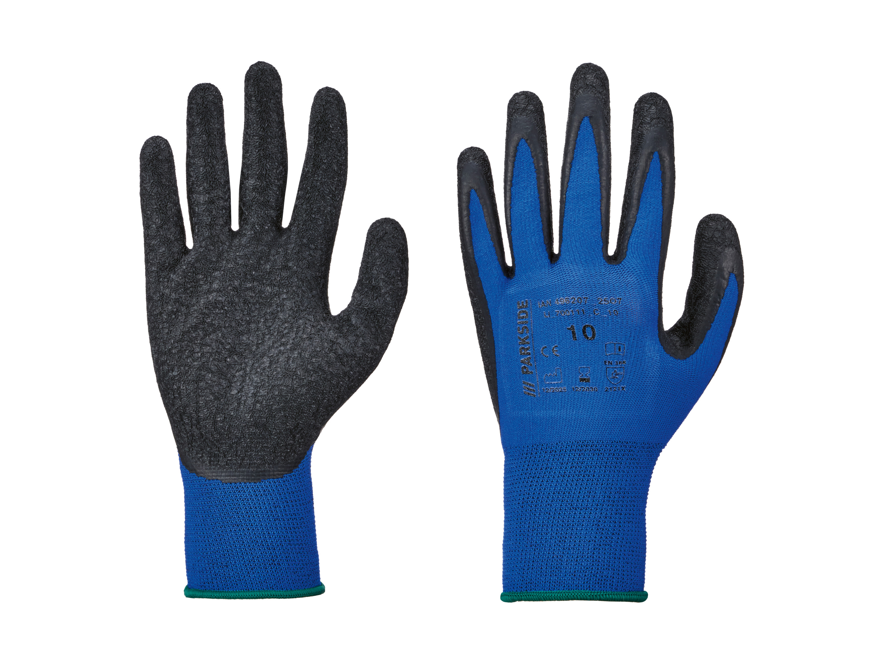 PARKSIDE® Dámske/Pánske pracovné rukavice (modrá, 10)