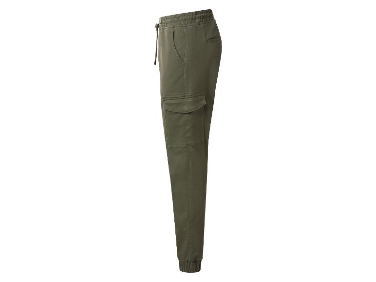 esmara Men Pánske cargo tepláky Premium (kaki, L (52/54))