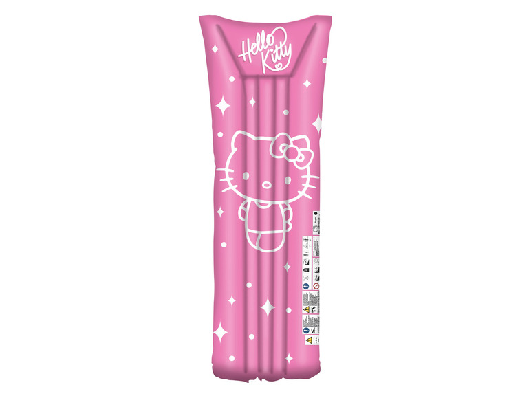 Ružový nafukovací plážový ležadlo s Hello Kitty.