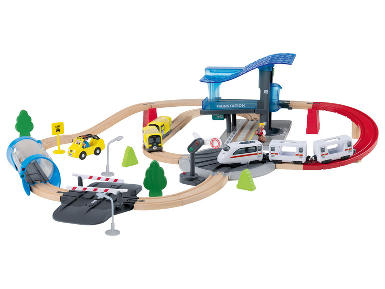 Prejsť na zobrazenie na celú obrazovku: Playtive Drevená železničná súprava City Express/Dinoland – obrázok 3