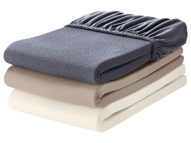 LIVARNO® Džersejová napínacia plachta z mikrovlákna, 140 – 160 x 200 cm