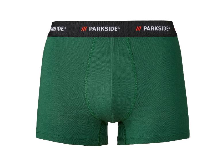 Zelené boxerky PARKSIDE s čiernym elastickým pásom