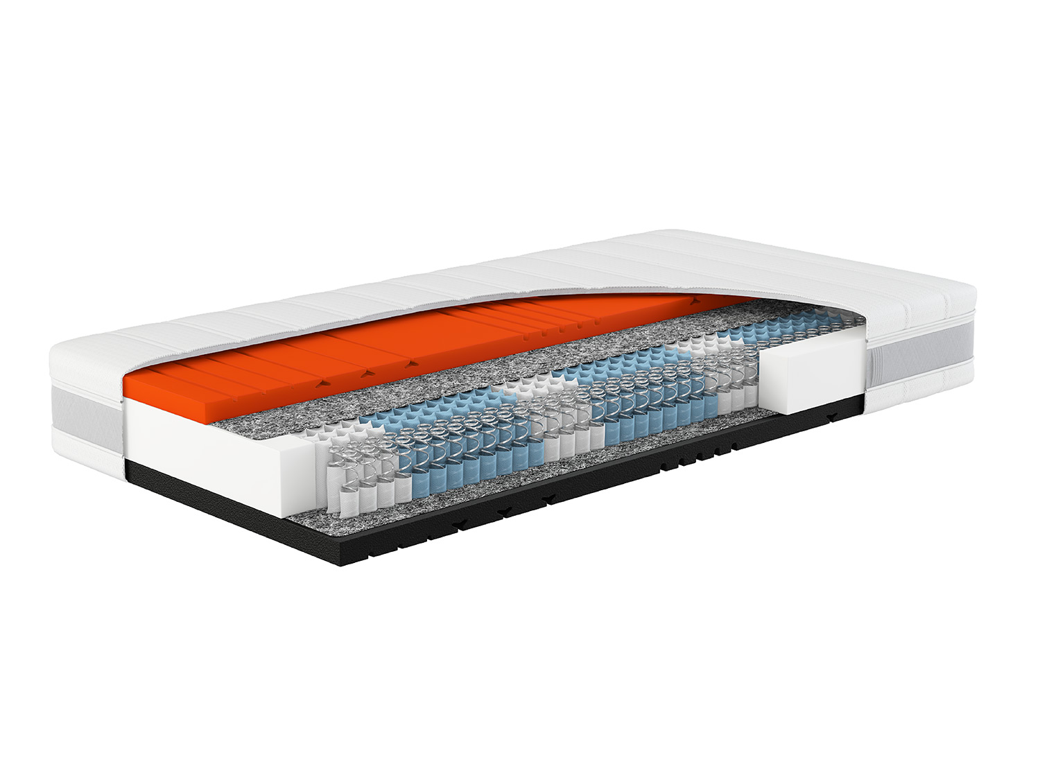 Hn8 Schlafsysteme 7-zónový matrac s taštičkovými pružinami Sleep Balance (H2/H3, 140 x 200 cm)