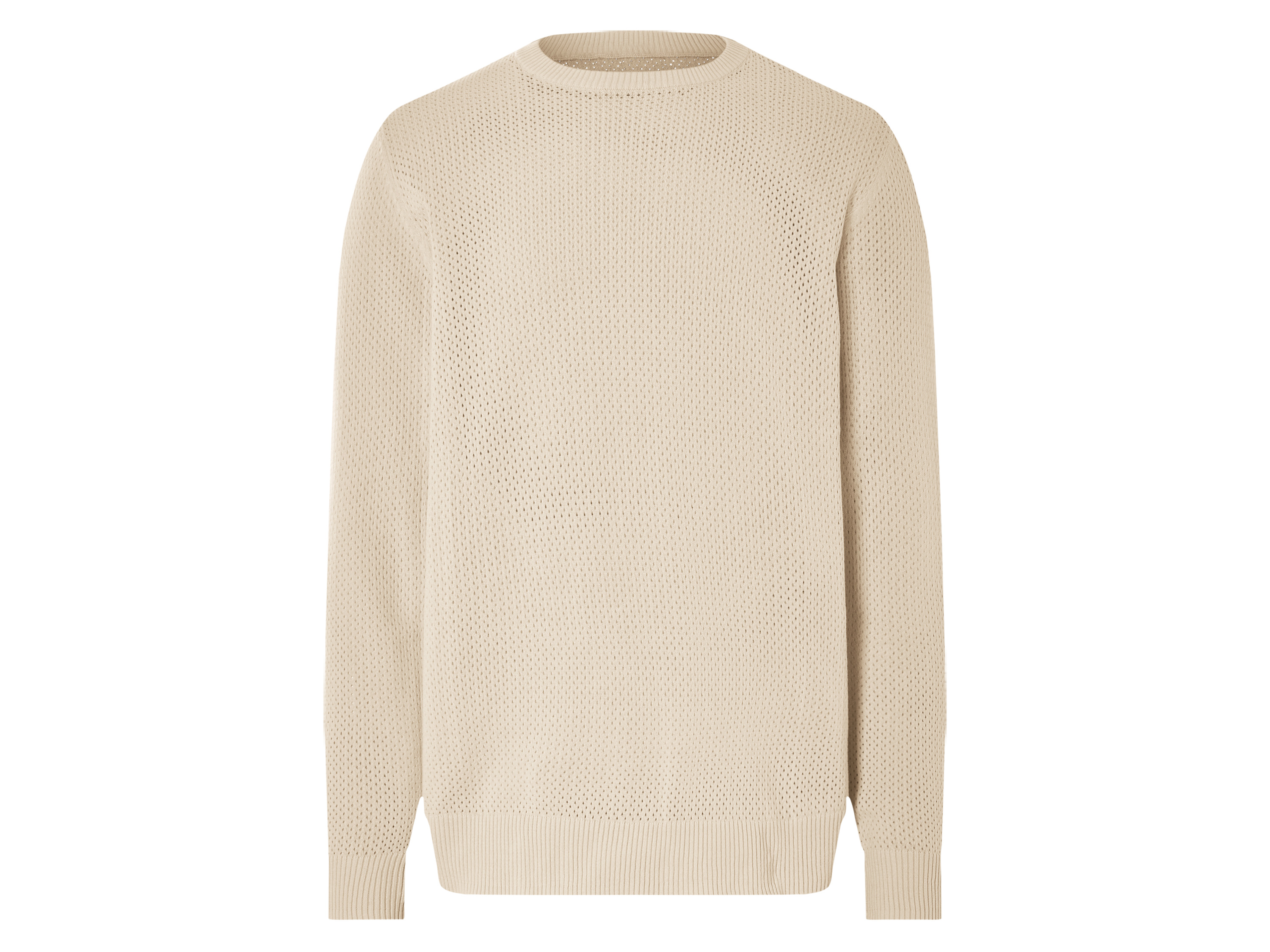 LIVERGY® Pánsky pletený pulóver  (biela, XL (56/58))