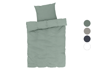 LIVARNO home Bavlneno-ľanová posteľná bielizeň, 140 x 200 cm