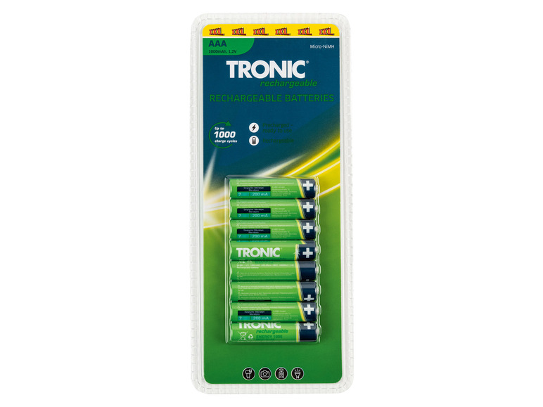 Prejsť na zobrazenie na celú obrazovku: TRONIC® Nabíjateľné batérie, 8 kusov – obrázok 2